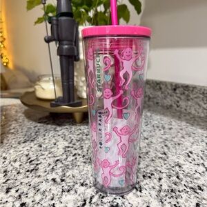 Starbucks and Roller Rabbit Collab Pink Cup